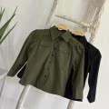 Workwear Collared Button-Up Shirt